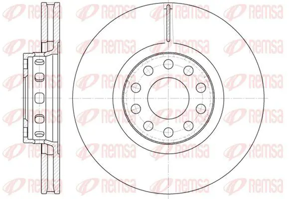 Handler.Part Brake disc KAWE 659210 2