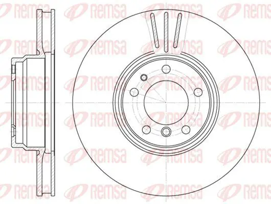 Handler.Part Brake disc KAWE 659410 2