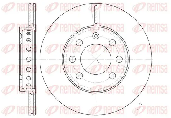 Handler.Part Brake disc KAWE 659500 2