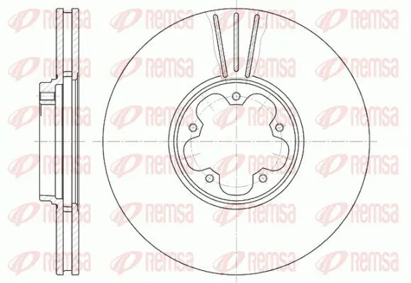 Handler.Part Brake disc KAWE 660810 2