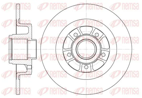 Handler.Part Brake disc KAWE 661300 2