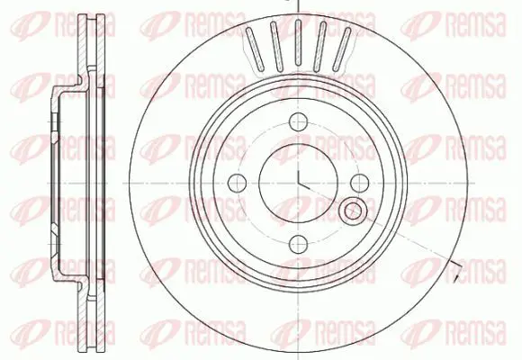 Handler.Part Brake disc KAWE 662410 2