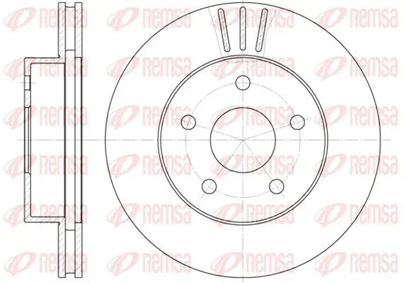 Handler.Part Brake disc KAWE 662610 2