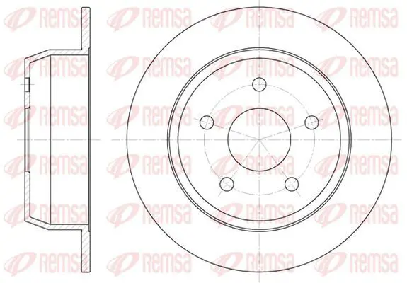 Handler.Part Brake disc KAWE 662800 2