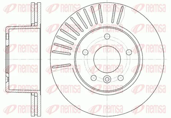 Handler.Part Brake disc KAWE 663810 2