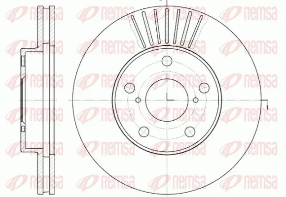 Handler.Part Brake disc KAWE 664010 2