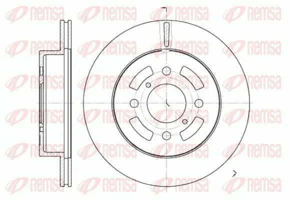 Handler.Part Brake disc KAWE 664210 2