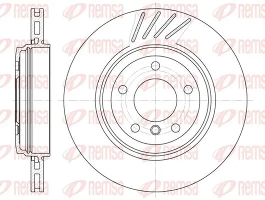 Handler.Part Brake disc KAWE 664510 2