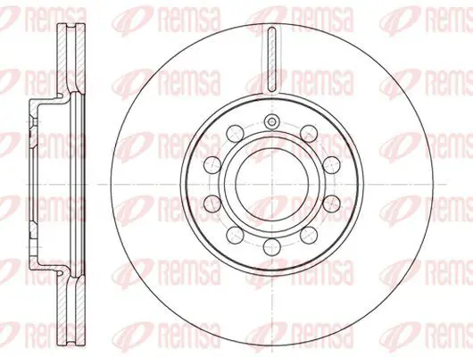 Handler.Part Brake disc KAWE 664810 2