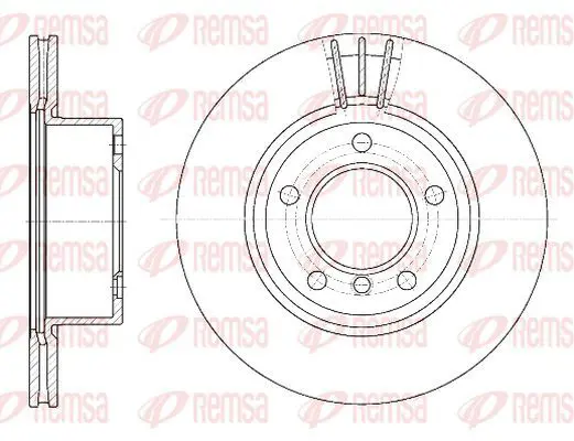 Handler.Part Brake disc KAWE 665210 2