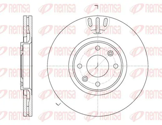 Handler.Part Brake disc KAWE 665710 2