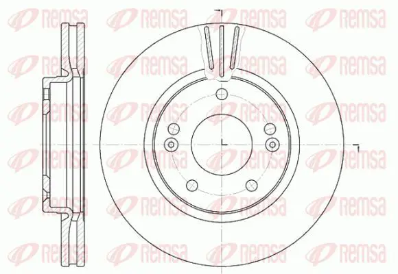 Handler.Part Brake disc KAWE 666710 2