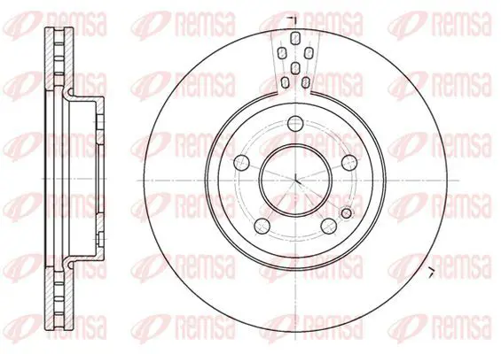 Handler.Part Brake disc KAWE 667910 2