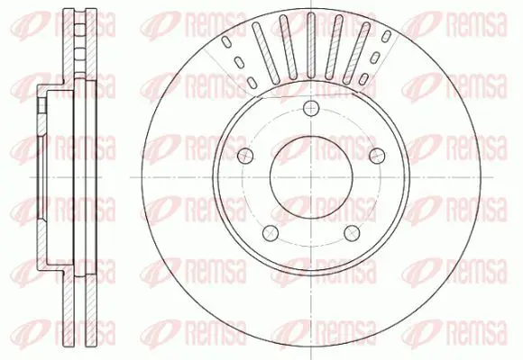 Handler.Part Brake disc KAWE 668110 2