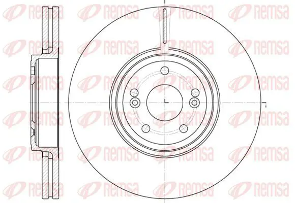 Handler.Part Brake disc KAWE 669510 2