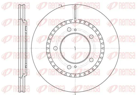 Handler.Part Brake disc KAWE 669910 2