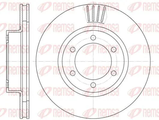 Handler.Part Brake disc KAWE 670610 2