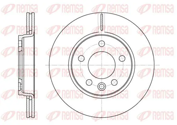 Handler.Part Brake disc KAWE 670710 2