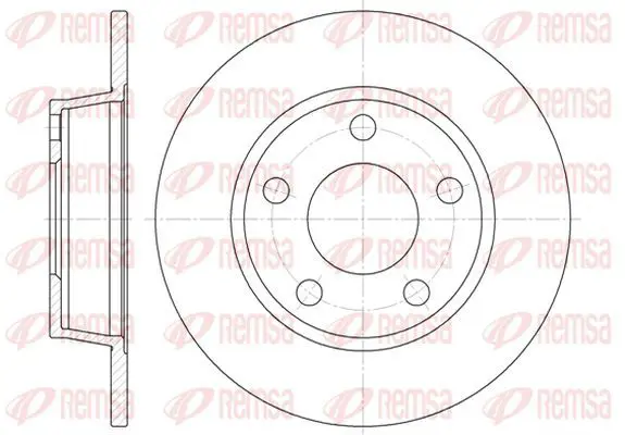 Handler.Part Brake disc KAWE 672300 2