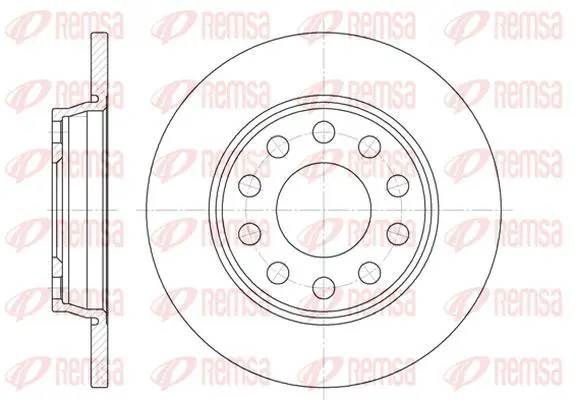 Handler.Part Brake disc KAWE 673100 2