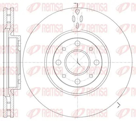 Handler.Part Brake disc KAWE 673410 2