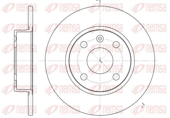 Handler.Part Brake disc KAWE 673800 2