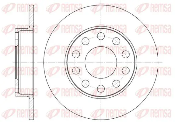 Handler.Part Brake disc KAWE 675300 2