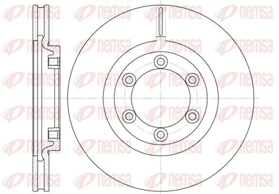 Handler.Part Brake disc KAWE 675410 2