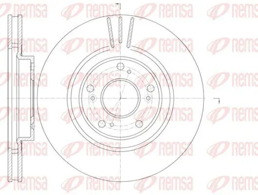 Handler.Part Brake disc KAWE 676310 2