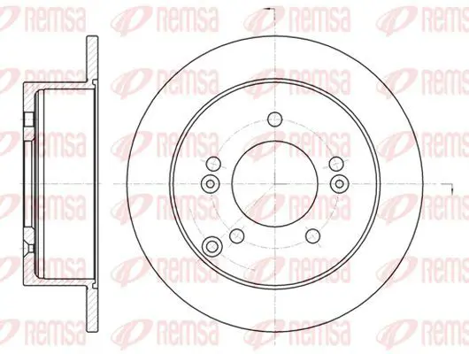 Handler.Part Brake disc KAWE 676600 2