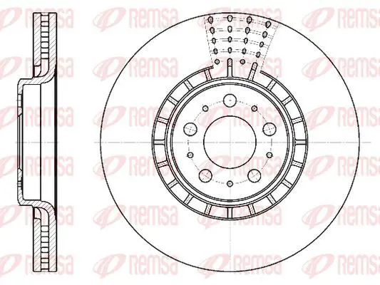 Handler.Part Brake disc KAWE 676810 2