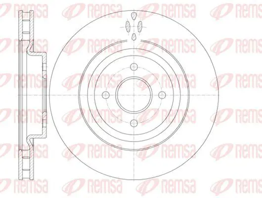 Handler.Part Brake disc KAWE 677110 2