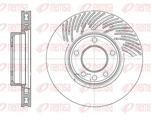 Handler.Part Brake disc KAWE 677311 2