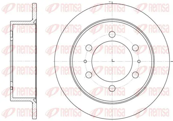 Handler.Part Brake disc KAWE 678400 2