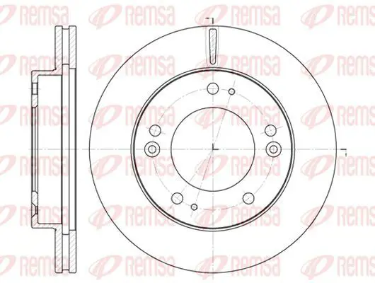 Handler.Part Brake disc KAWE 679010 2