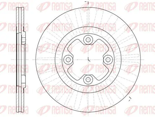 Handler.Part Brake disc KAWE 679210 2