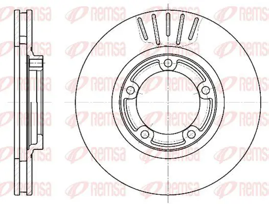 Handler.Part Brake disc KAWE 679410 2