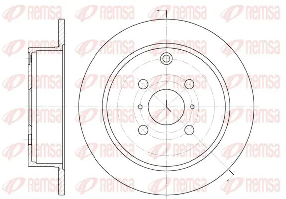 Handler.Part Brake disc KAWE 680500 2