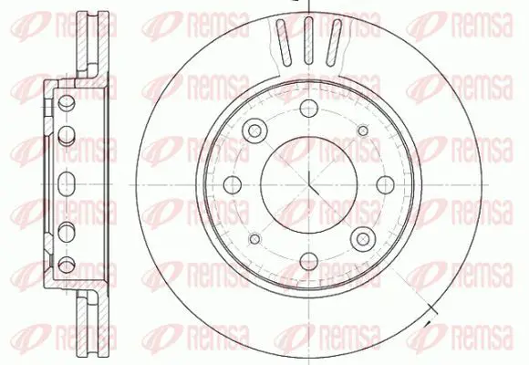 Handler.Part Brake disc KAWE 681510 2