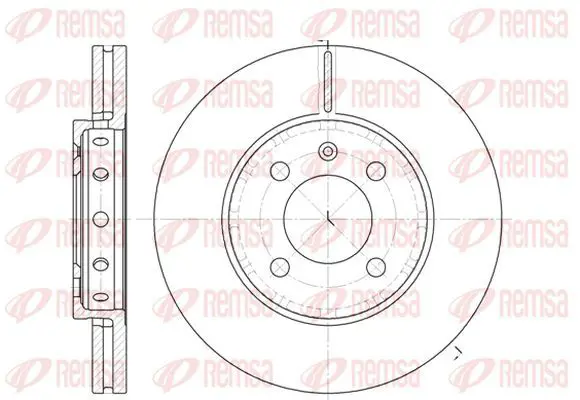 Handler.Part Brake disc KAWE 682610 2