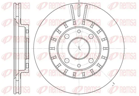 Handler.Part Brake disc KAWE 682810 2