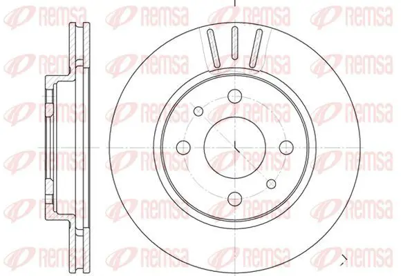 Handler.Part Brake disc KAWE 682910 2