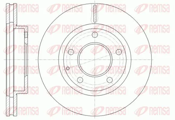 Handler.Part Brake disc KAWE 684110 2