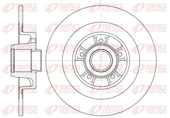 Handler.Part Brake disc KAWE 684800 2