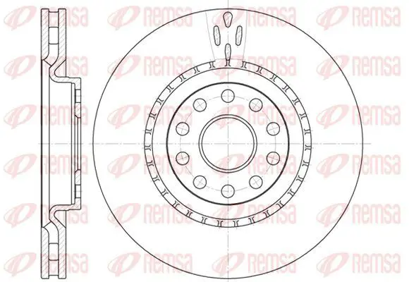 Handler.Part Brake disc KAWE 685610 2