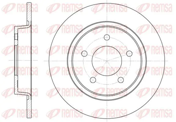 Handler.Part Brake disc KAWE 688000 2