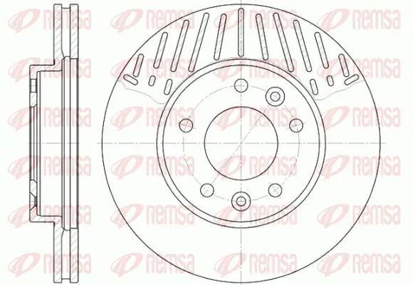 Handler.Part Brake disc KAWE 688510 2