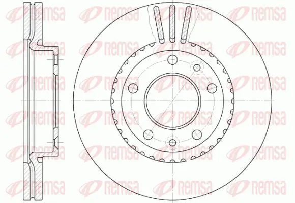 Handler.Part Brake disc KAWE 688810 2