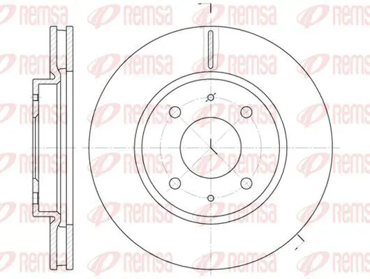 Handler.Part Brake disc KAWE 689010 2