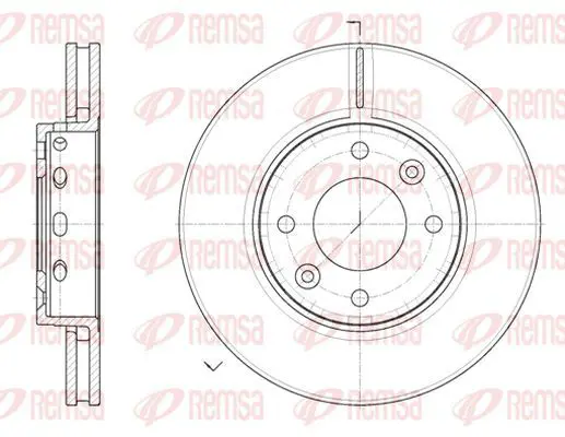 Handler.Part Brake disc KAWE 689110 2